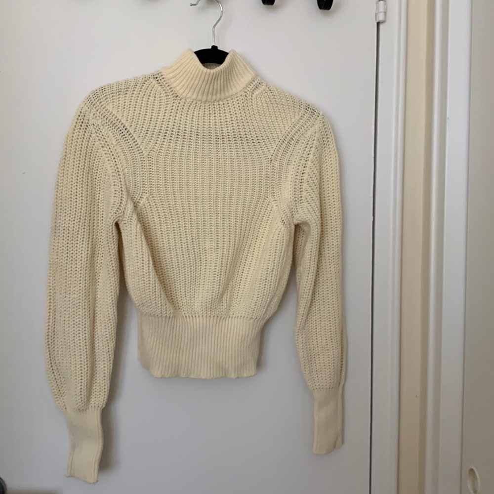 American Apparel Cream Cropped Sweater